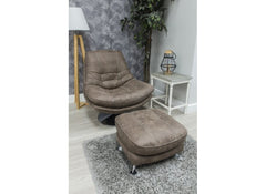Axis Hazel Swivel Chair W/Stool - room