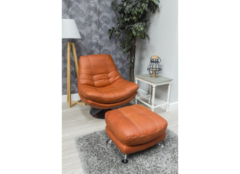 Axis Pumpkin Chair + Stool - room