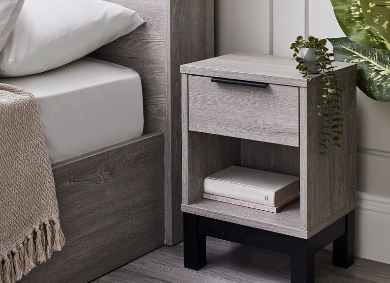 Bali Grey Oak Bedside