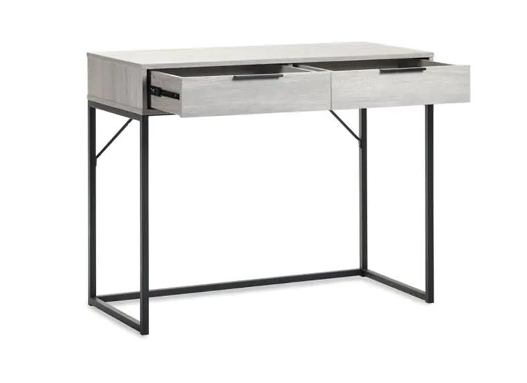 Bali Grey Oak Desk - open