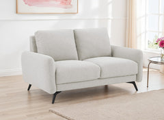 Barnaby Two Seat Fixed Sofas - In Oatmeal OR Grey Fabric Colours