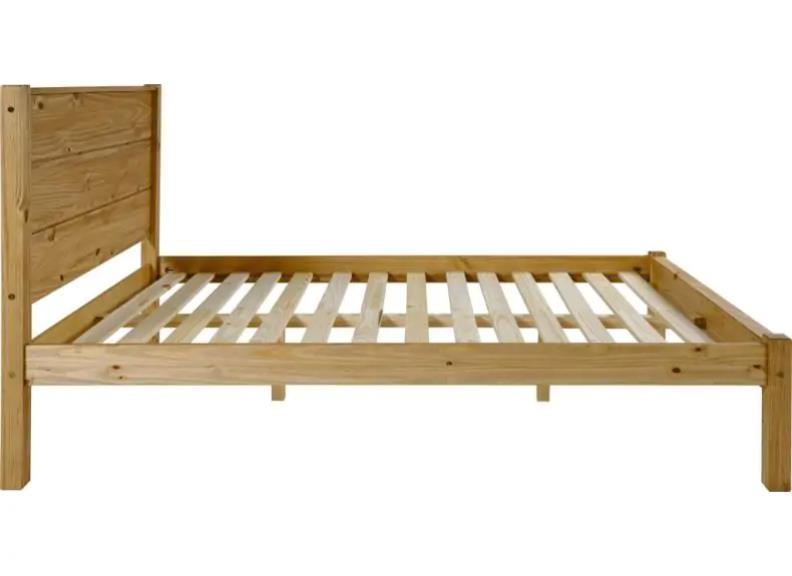 Barton Pine Bed - base - side