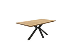 Bedford Oak Dining Set – Modern Matte Oak Dining Set With Fabric Chairs
