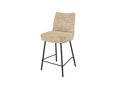 Bedford Fabric Dining Stool – Chenille Fabric Bar Chair With An Oatmeal Colour