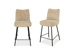 Bedford Fabric Dining Stool – Chenille Fabric Bar Chair With An Oatmeal Colour