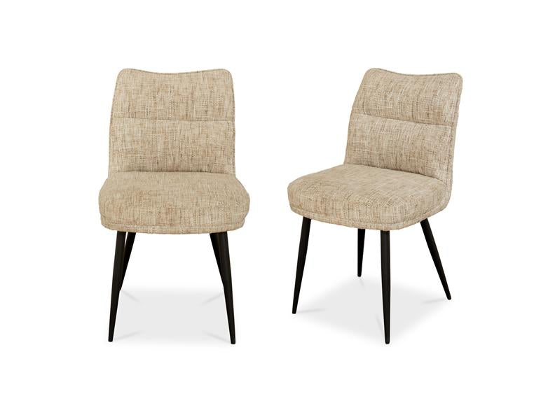 Bedford Oak Dining Set – Modern Matte Oak Dining Set With Fabric Chairs