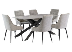 Camilla Table W/Mallory Fabric Chairs
