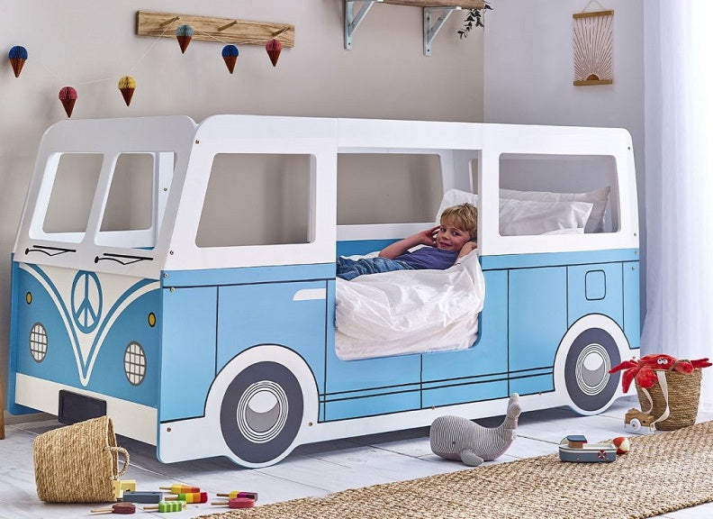 Campervan Light Blue Sleeper - room