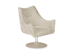 Caspian Chenille Fabric Swivel Chair
