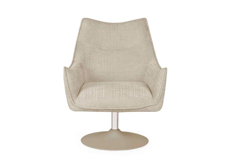Caspian Chenille Fabric Swivel Chair