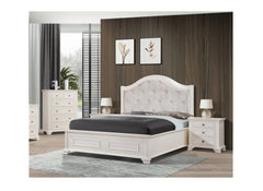 Charlotte Bed Frame – Contemporary Bed with Curved Fabric Headboard in an Elegant Finish