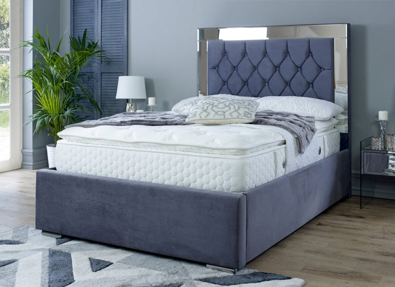 Chesterfield Mirrored Velvet Bed Frames – Larry O'Keeffe Furniture