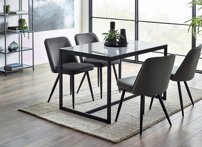 Chicago Table W/Burgess Grey Chairs - 2