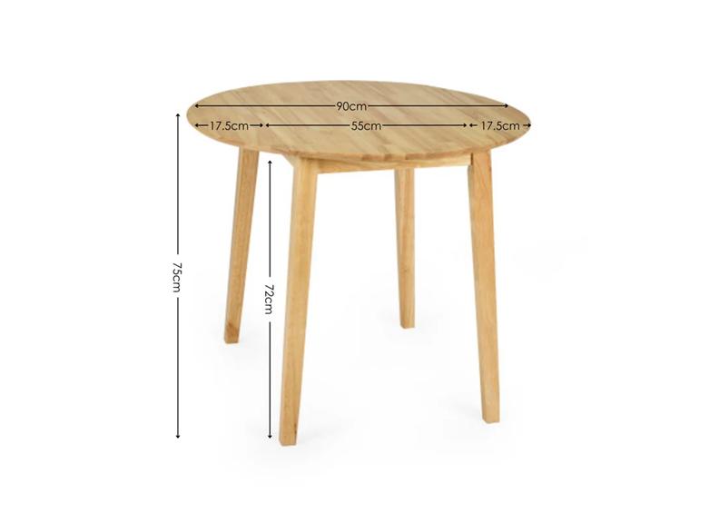 Coast Oak Drop Leaf Table