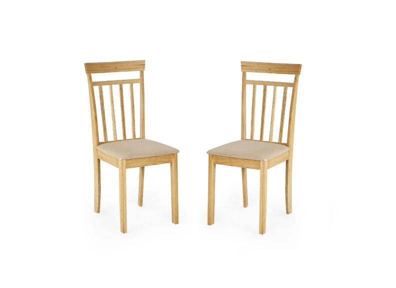 Two Coast Oak Dining Chairs