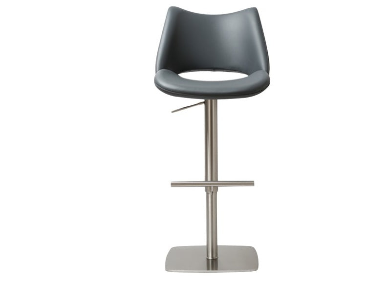 Contour Grey PU Stool - c/o