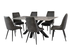Cora Table With Amber PU Chairs