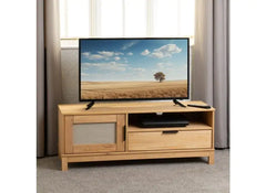 Corona Pine Rattan TV Stand - room