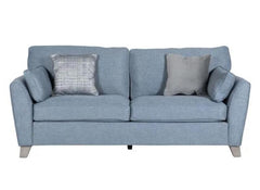 Cantrell Blue Three Seat Sofa - 2