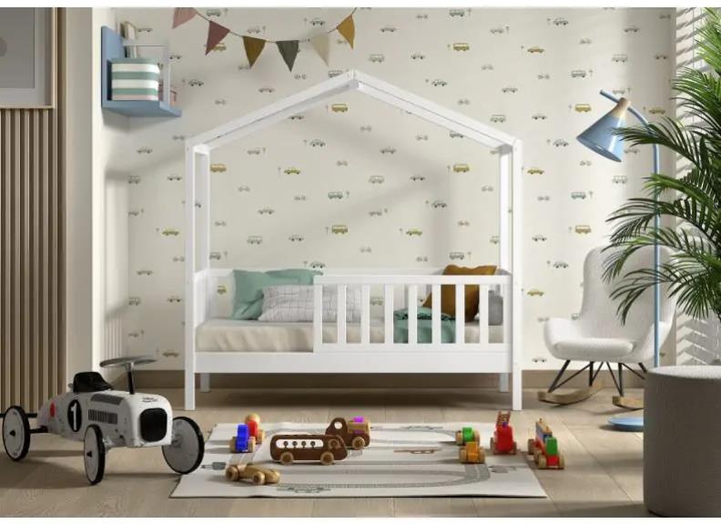 Dallas White Toddler Bed - room