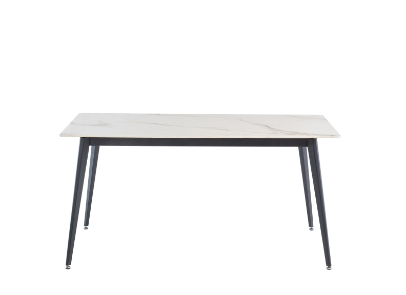 Ivy White Fixed Dining Table