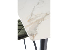 Ivy 1.3 m White Table - detail