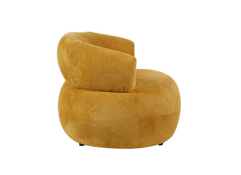 Daisy Mustard Accent Chair - side
