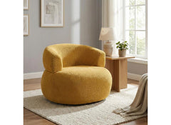 Daisy Mustard Accent Chair - room