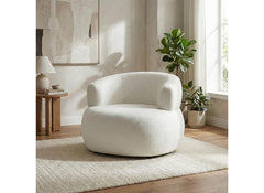 Daisy White Accent Chair - room - 2