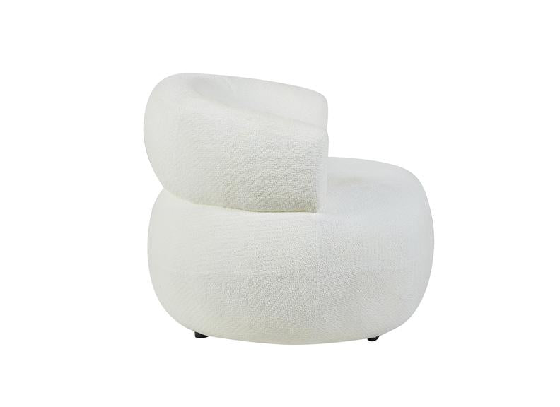 Daisy White Accent Chair - side