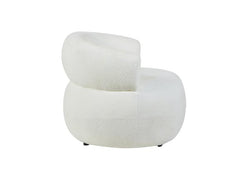Daisy White Accent Chair - side