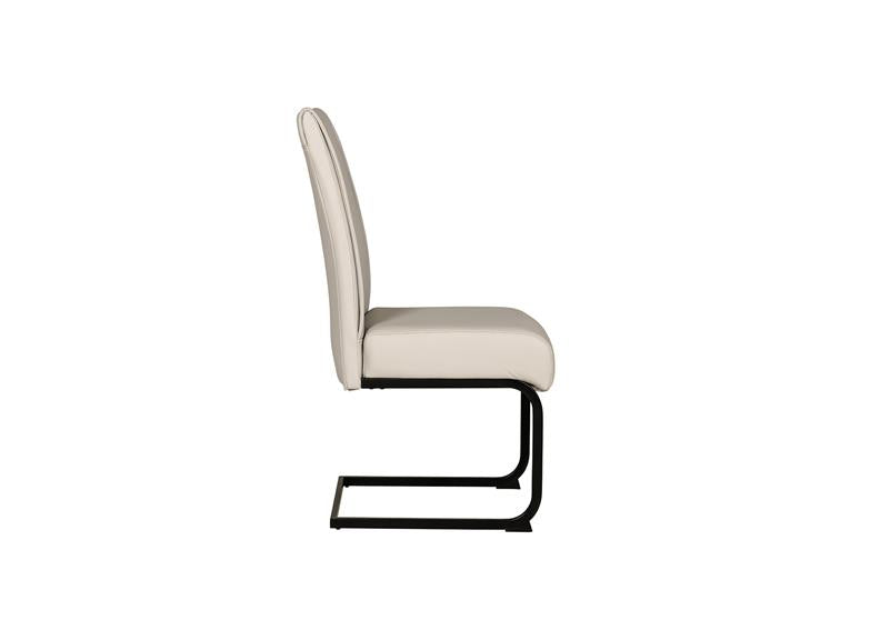 Daiva PU Natural Chair - side