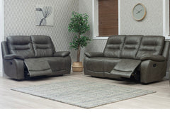 Dane Hunter Green Fabric 3RR+2RR Manual Recliner Sofa Group– Luxury Reclining Fabric Sofa