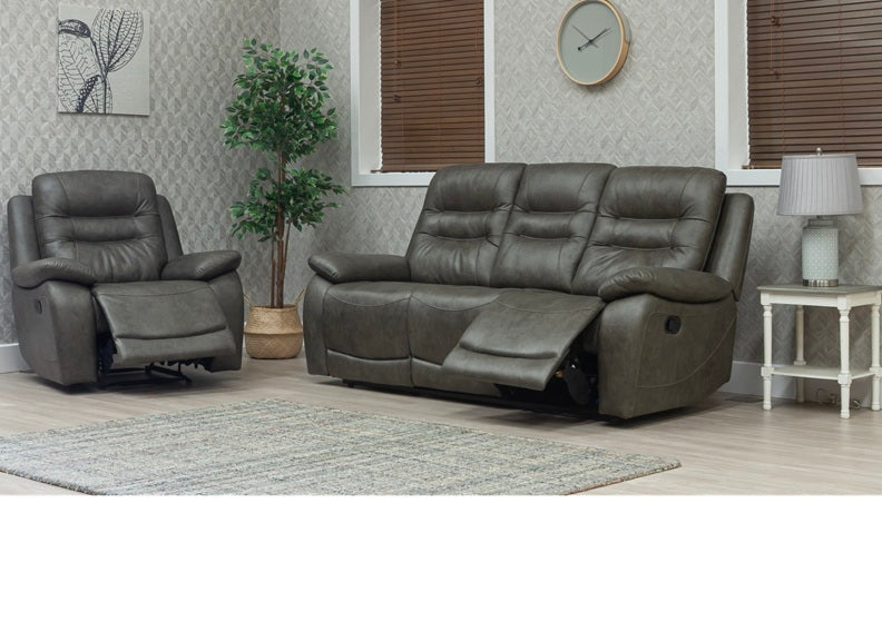 Dane Hunter Green Fabric Manual Recliner Armchair – Luxury Reclining Fabric Armchair