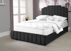 Deco velvet Black Bed