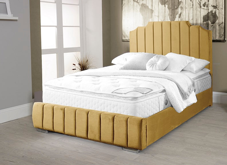 Deco Velvet Mustard Bed