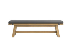 Delaney Oak Bench - front