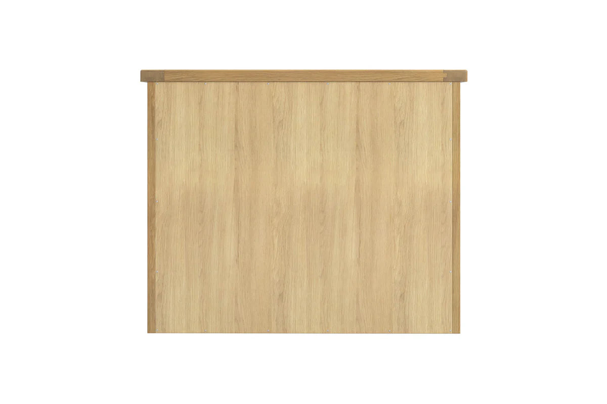 Delaney Oak Two Door Hutch Top - rear