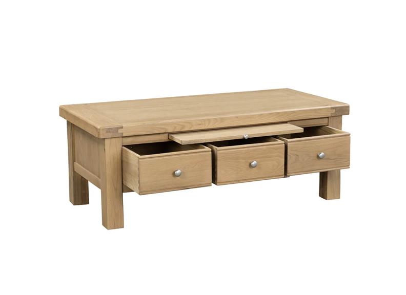 Delaney Coffee Table - drawers open