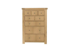 Delaney Oak Eight Drawer Bedroom Chest