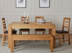 Edson Table W/Bench & PU Seat Chairs