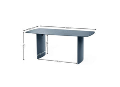 Element Coloured Glass Dining Tables – Coloured Glass Top In Cream Or Blue (Pre-Order Only)