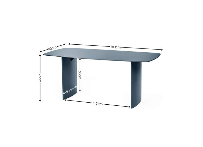 Element Blue Glass Dining Table W/Jonah Chairs – Blue Glass Top Dining Set With Chenille Fabric Chairs (Pre-Order Only)