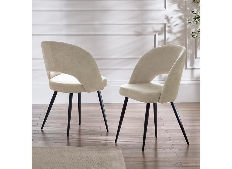 Ella Cream Dining Chairs - room