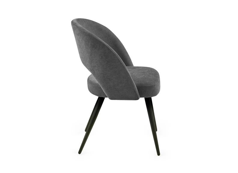 Ella Grey Chair - side