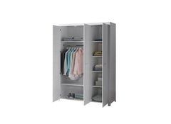 Erik Three Door Wardrobe - interior