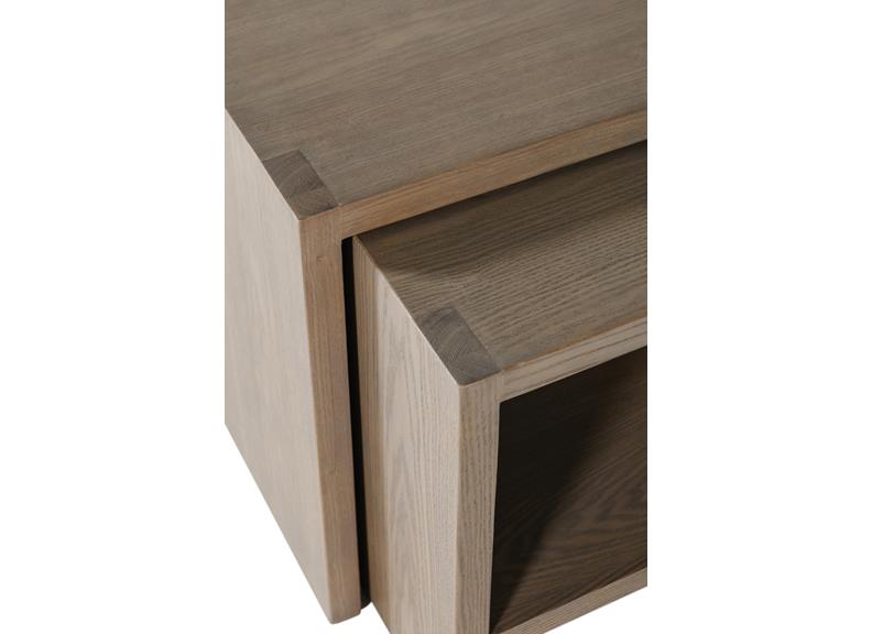 Falun Oak Table Nest - top