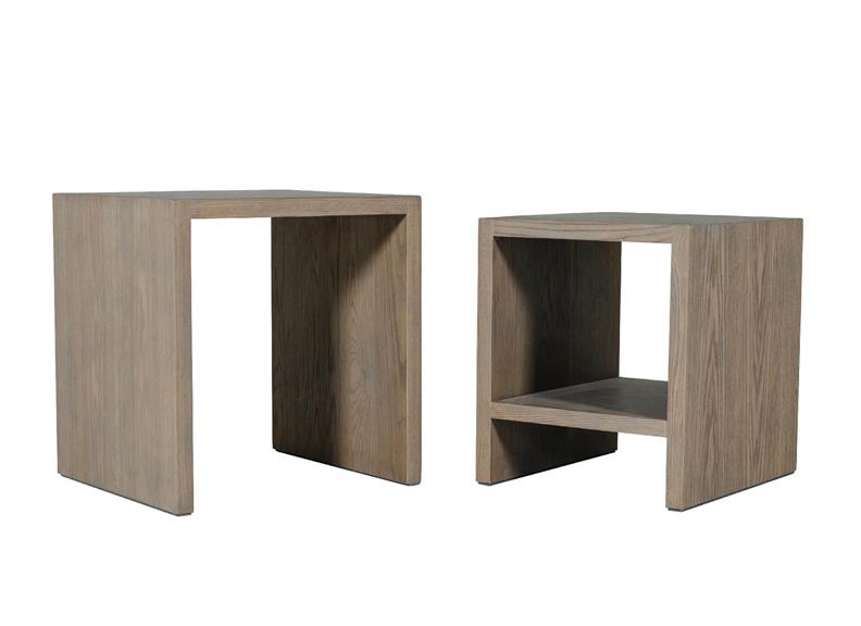 Falun Oak Table Nest - open