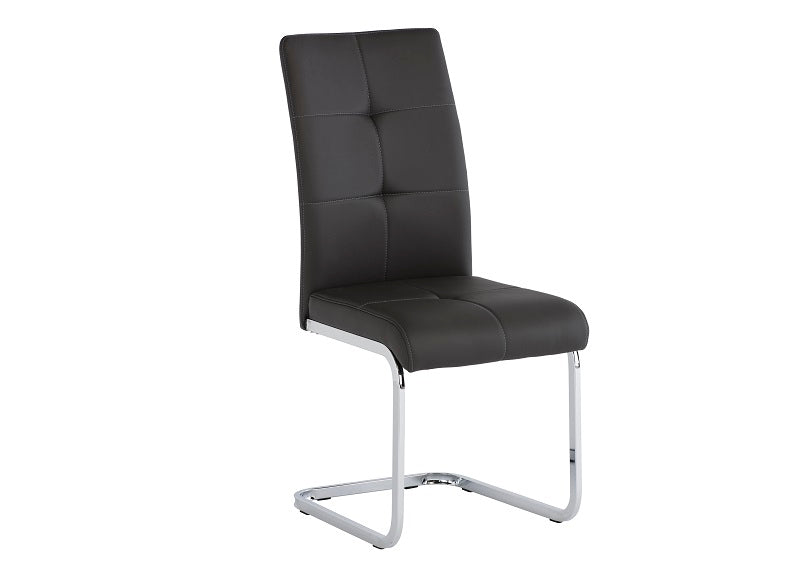 Florence PU Charcoal Chair