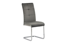 Florence Velvet Grey Chair - 1